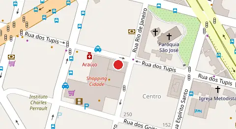Mapa da localização
