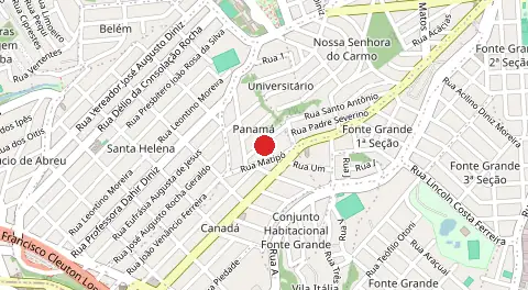Mapa de Nossa Senhora do Carmo