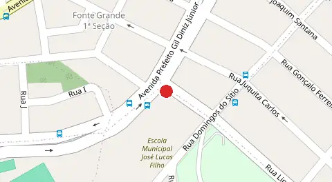 Mapa da localização