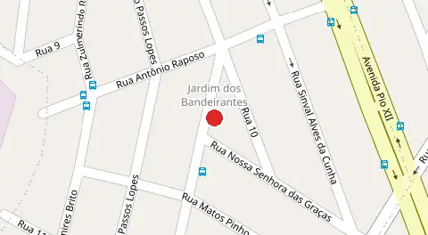Mapa da localização