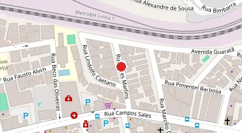 Mapa da localização