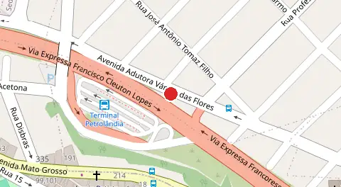 Mapa da localização