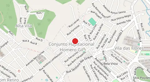 Mapa de Conjunto Habitacional Homero Gil