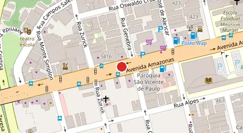 Mapa da localização