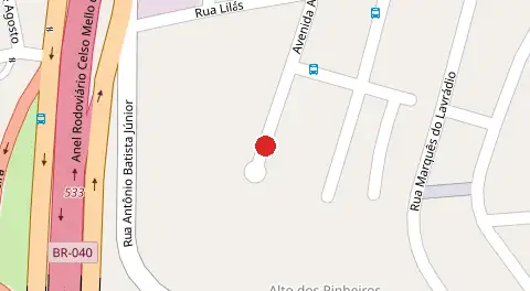 Mapa da localização