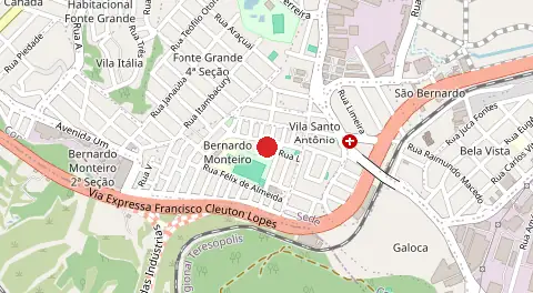 Mapa de Bernardo Monteiro