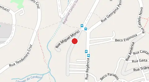 Mapa da localização