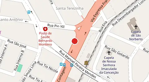 Mapa da localização