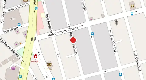 Mapa da localização