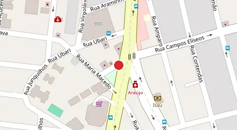 Mapa da localização