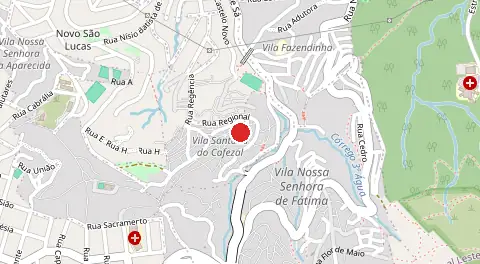 Mapa de Santana do Cafezal