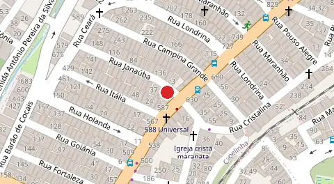 Mapa da localização