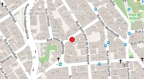 Mapa da localização