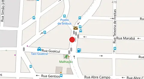 Mapa da localização