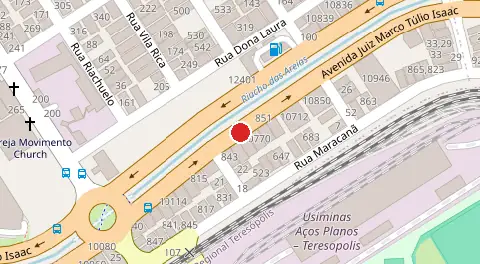 Mapa da localização