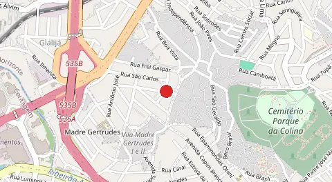 Mapa de Madre Gertrudes