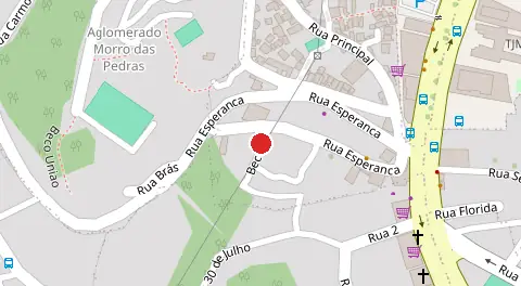Mapa da localização