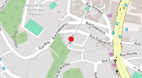 Mapa da localização