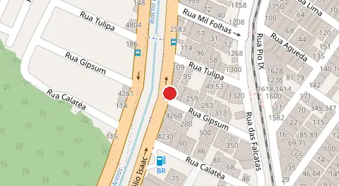 Mapa da localização