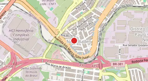 Mapa de Nova Baden