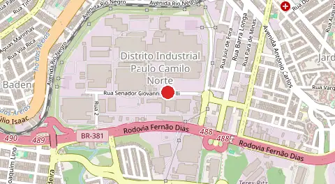 Mapa de Distrito Industrial Paulo Camilo Norte