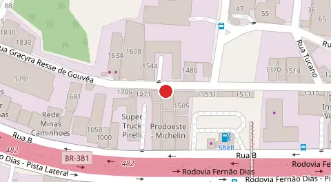 Mapa da localização