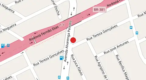 Mapa da localização