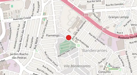 Mapa de Bandeirantes