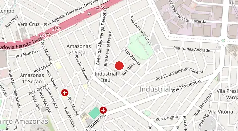 Mapa de Industrial Itau