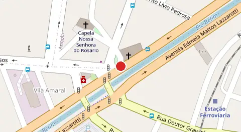 Mapa da localização