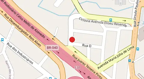 Mapa da localização