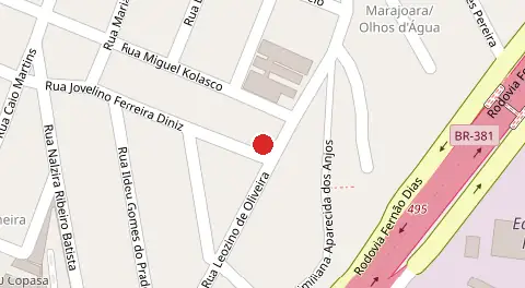Mapa da localização