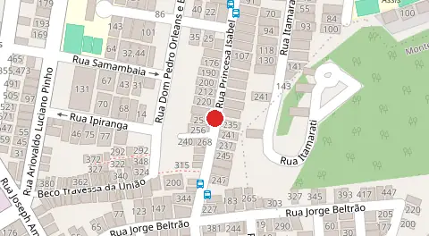 Mapa da localização