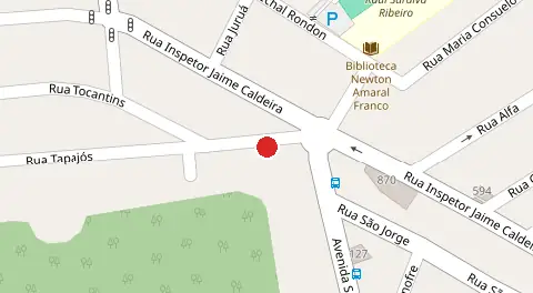 Mapa da localização