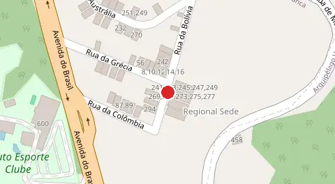Mapa da localização