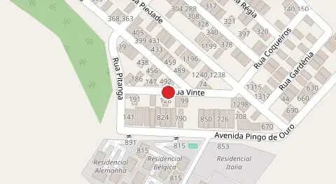 Mapa da localização