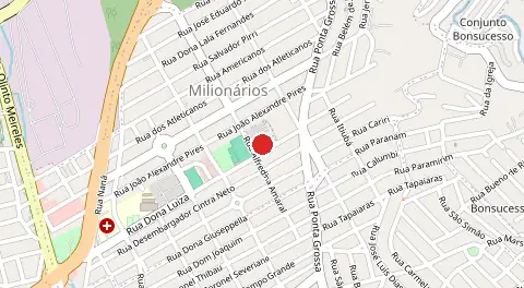 Mapa de Vila Nova dos Milionarios