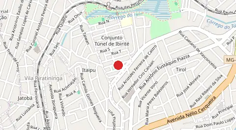 Mapa de Tunel de Ibirite