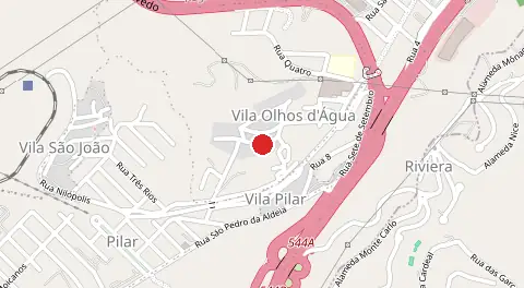 Mapa de Olhos Dagua