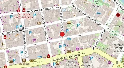 Mapa da localização