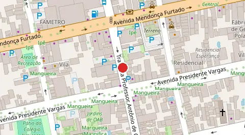 Mapa da localização