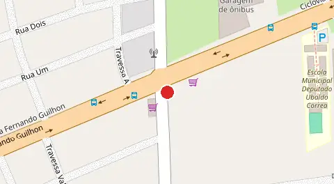 Mapa da localização