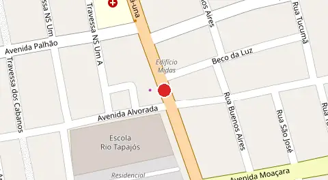 Mapa da localização