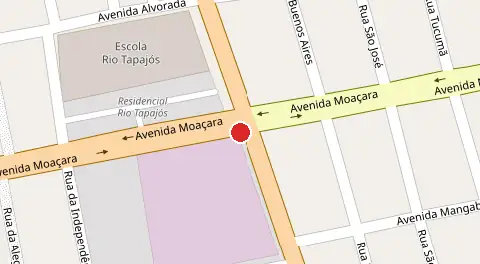 Mapa da localização