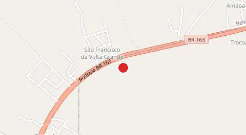 Mapa de São Francisco da Volta Grande