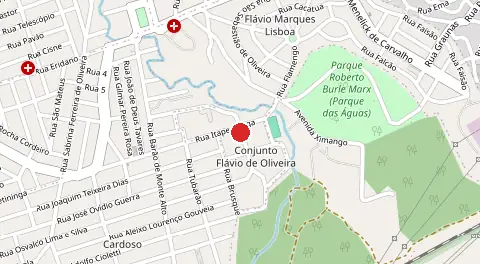 Mapa de Flavio de Oliveira