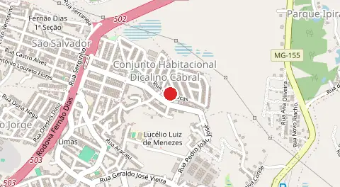 Mapa de Conjunto Habitacional Dicalino Cabral