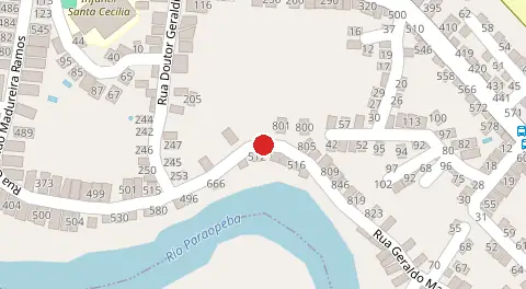 Mapa da localização