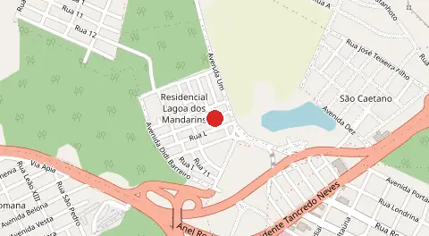 Mapa de Residencial Lagoa dos Mandarins