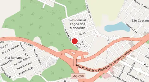 Mapa de Lagoa dos Mandarins
